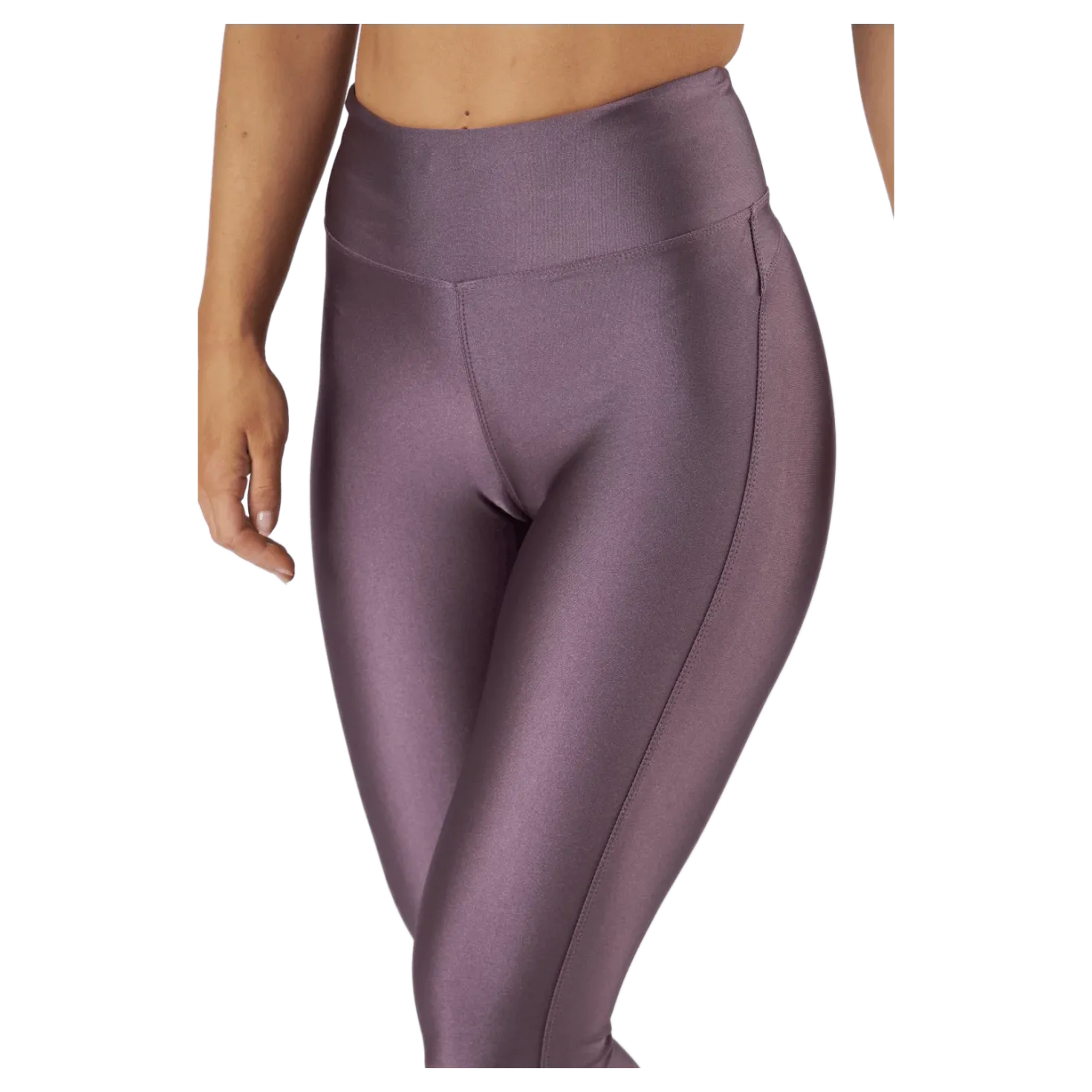 Shiny Tights Black Plum
