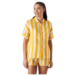 Shirt Short Sleeve Nibe Big Stripes Yellow