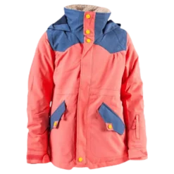 Shortleaf Dryride Parka Youth Orange/Blue