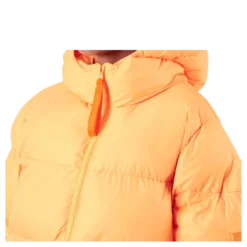Short Padded Hood Jacket Orange
