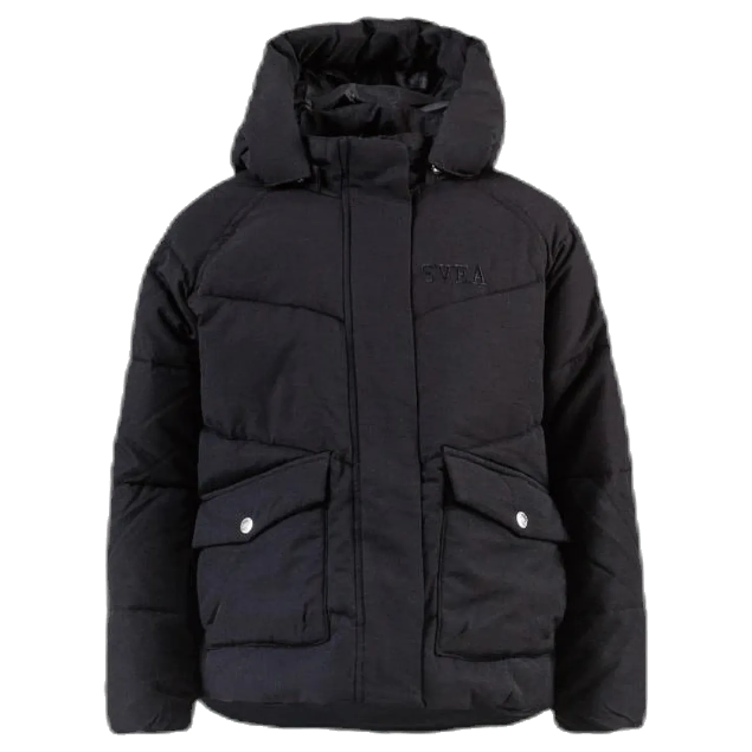 Short Padded Junior Jacket Black