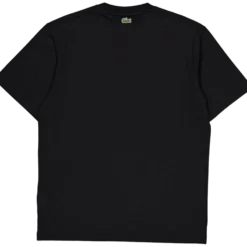 Signature Print Cotton T-shirt Black