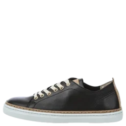 Silvermine Low Leather Black