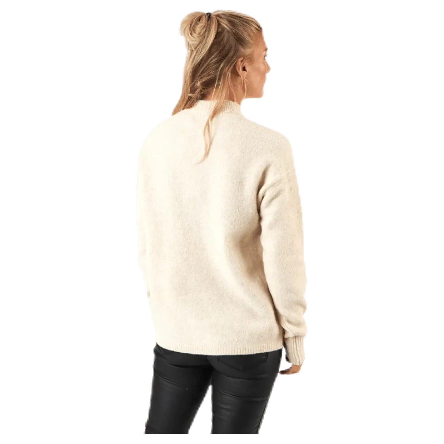 Skyla Ls O-Neck Wool Knit Grey