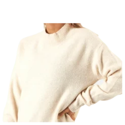 Skyla Ls O-Neck Wool Knit Grey