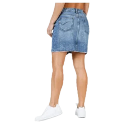 Sky Life Reg Dnm Skirt Blue