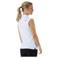 Sleeveless Polo White