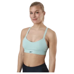 S Lux Strappy Sports Bra Green