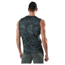 Sniper Green Sleeveless Tee Patterned/Green