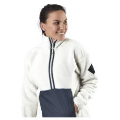 Snowshelter Teddy Half Zip White
