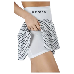 Sofia/print Skirt Thin Stripe White/black