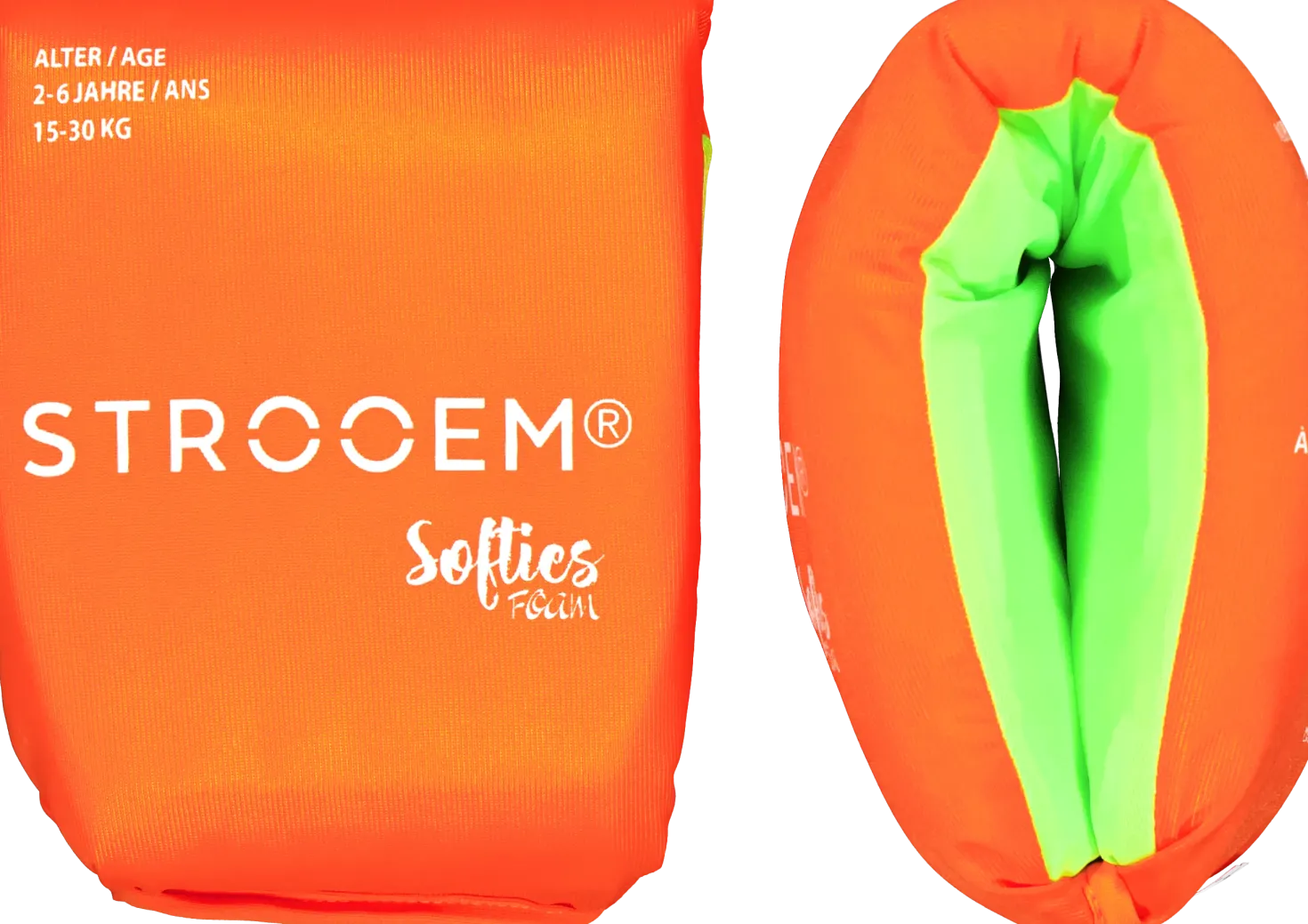 Softies Foam Swim Armbands Orange/Lime