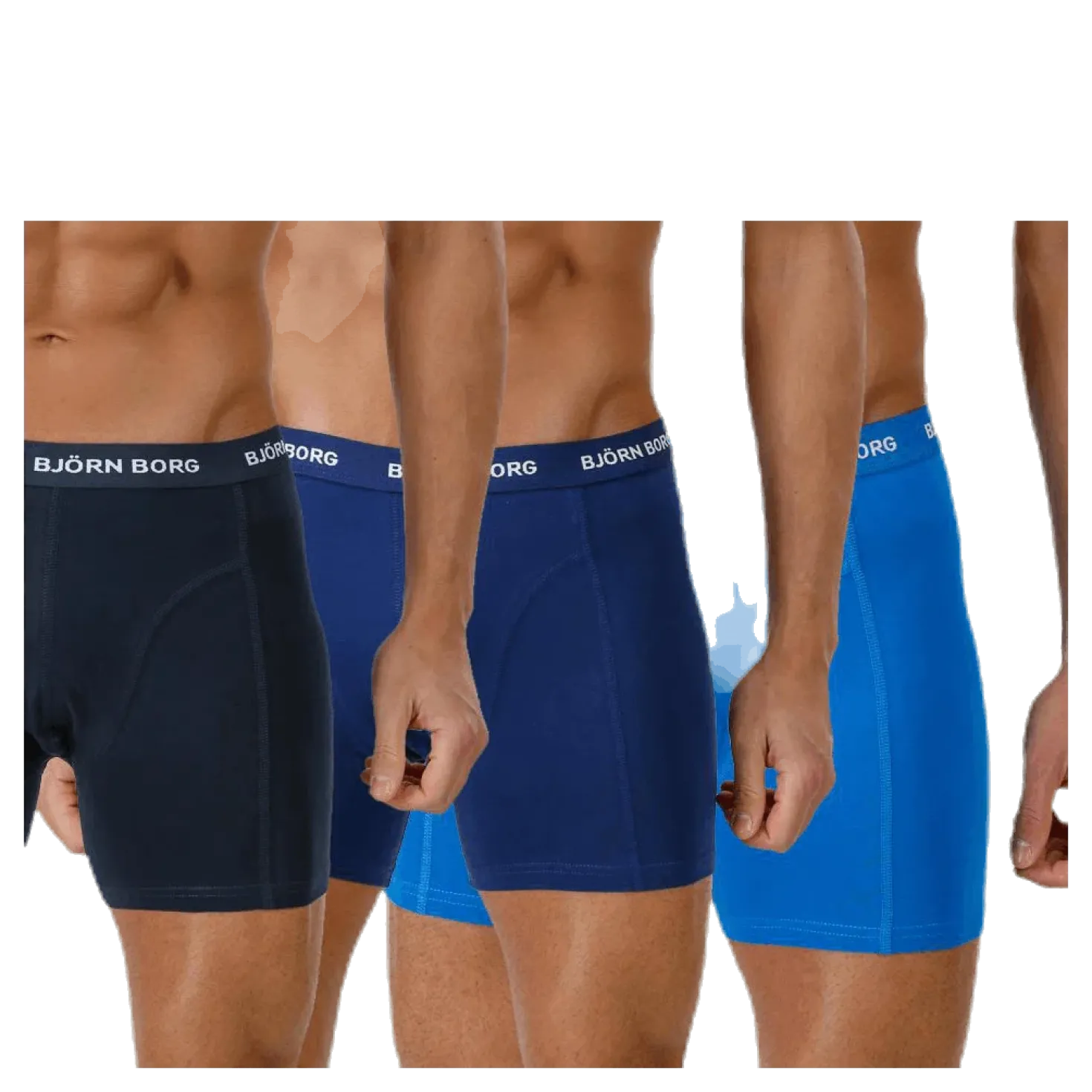 Solid Shorts 3-Pack Blue