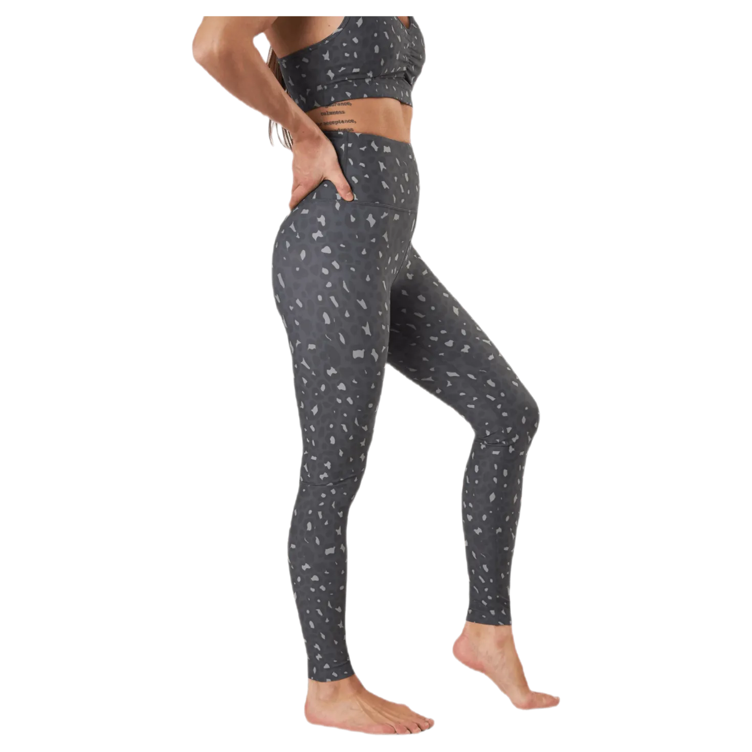Soul Peached Leggings Patterned/Grey