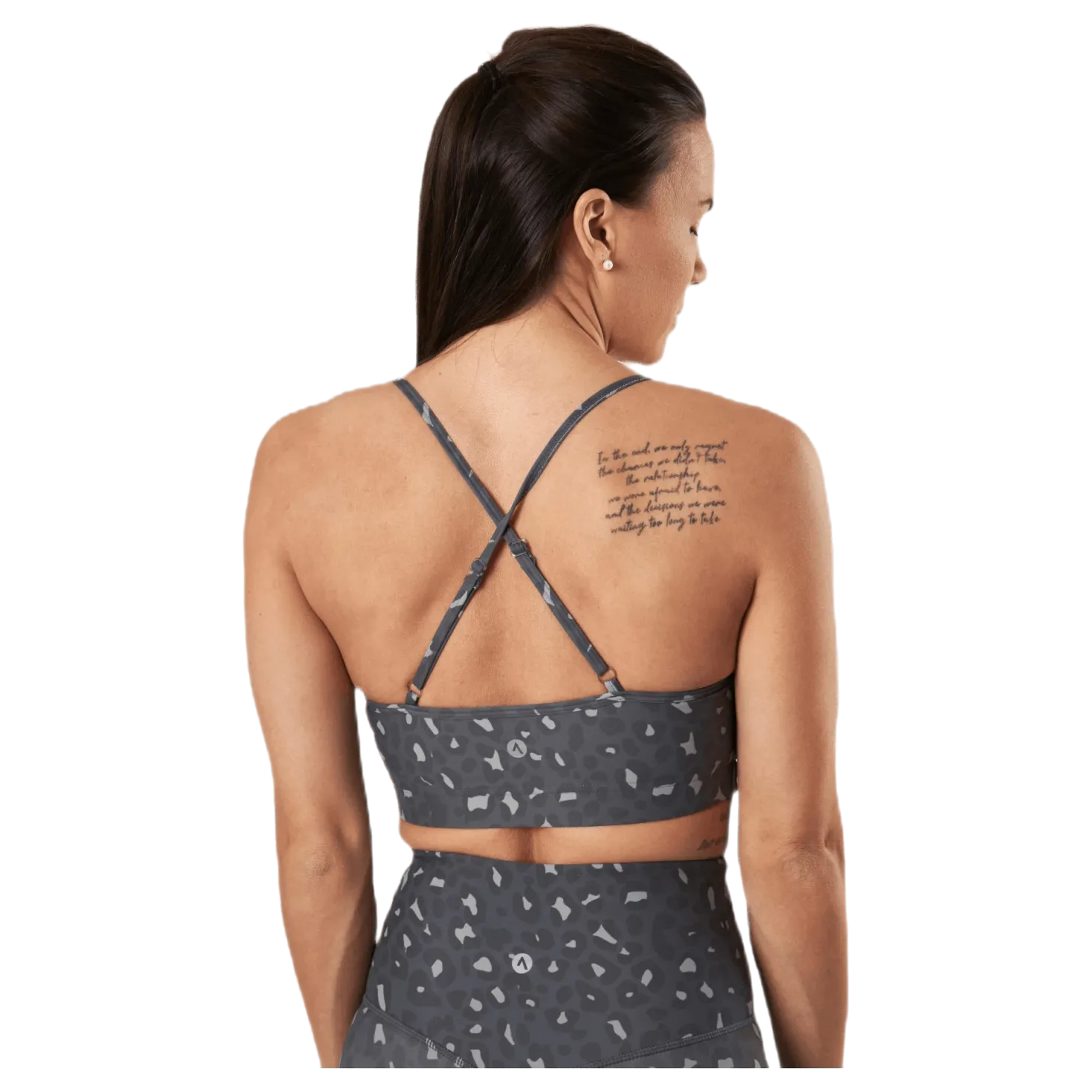 Soul Ruched Bra Patterned/Grey