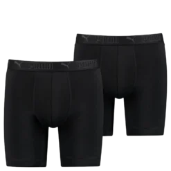 Sport Microfiber Long Boxer 2p Black