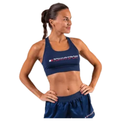 Sports Bra Medium Tri Logo Blue
