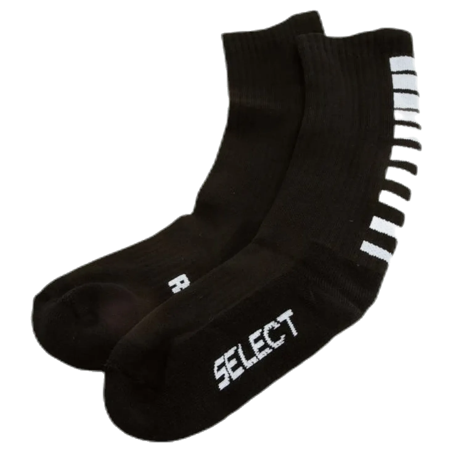 Sports socks striped long Black