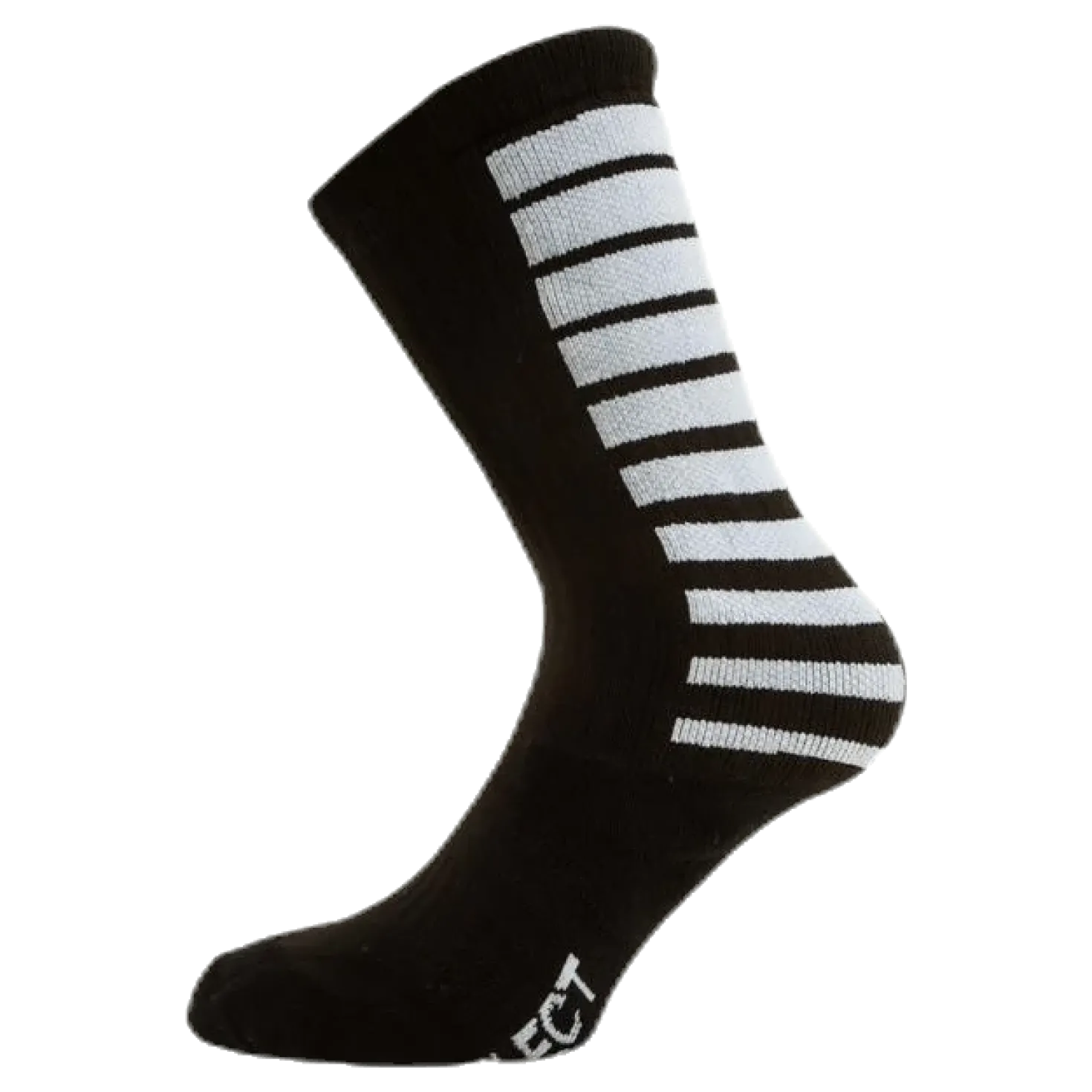 Sports socks striped long Black
