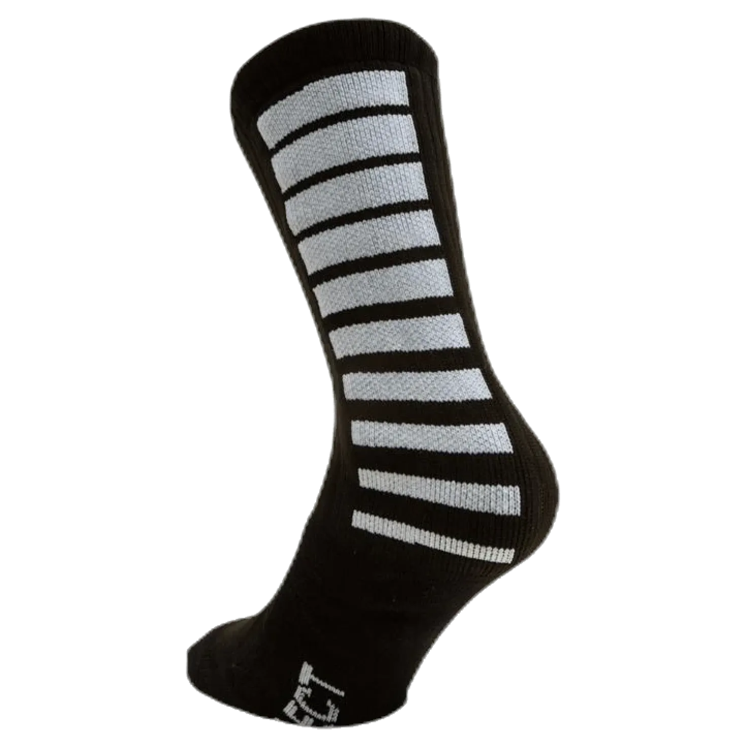 Sports socks striped long Black