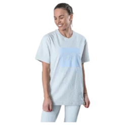S/S Crew Neck White/Grey