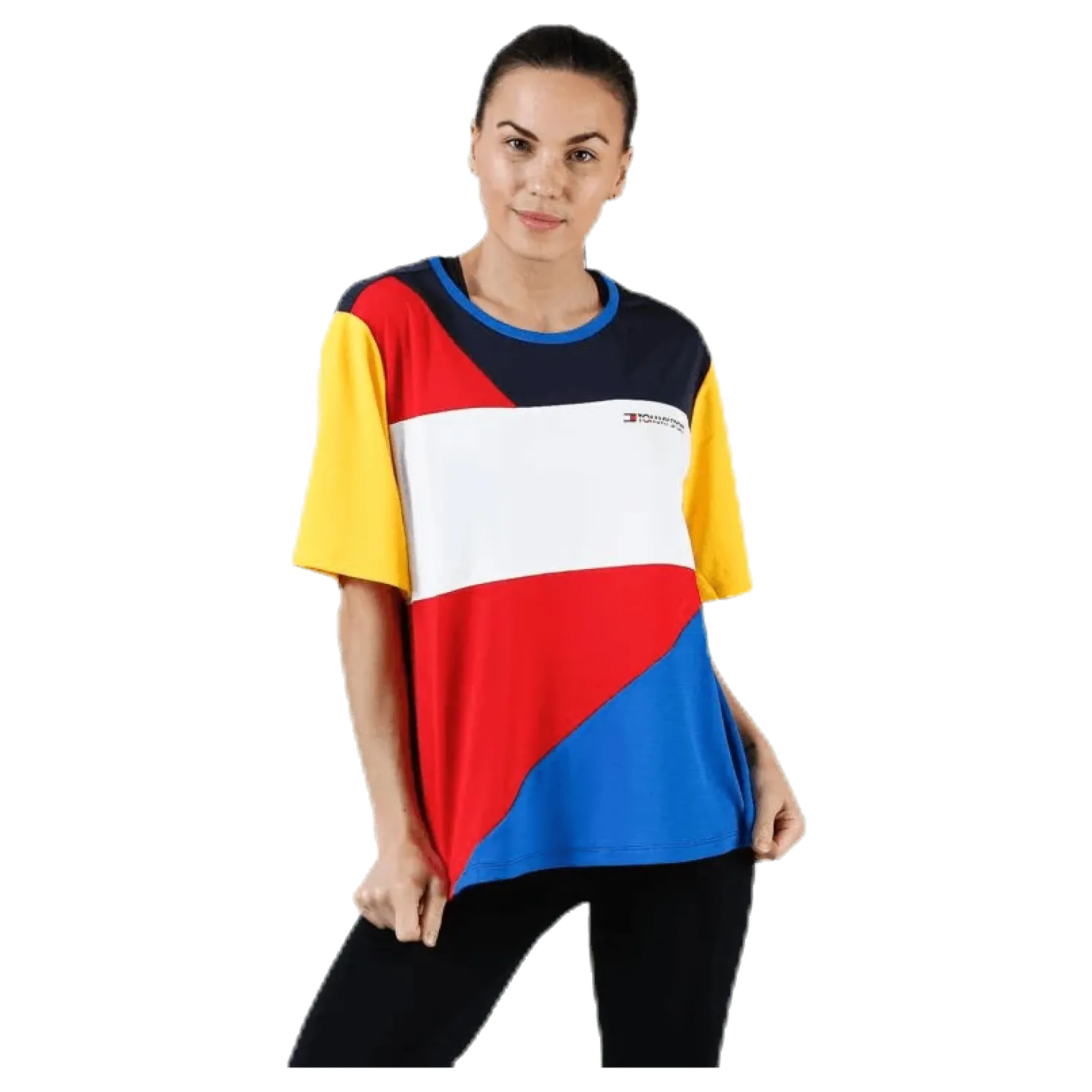 Statement Colourblock T-Shirt Red