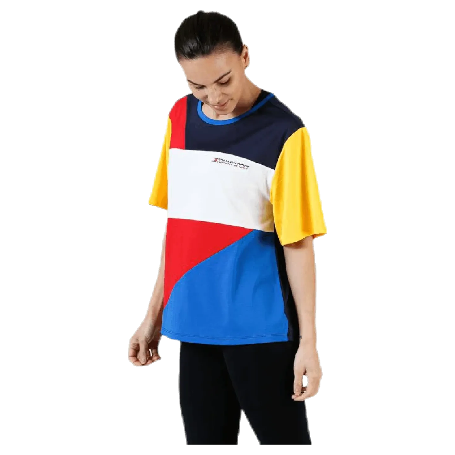 Statement Colourblock T-Shirt Red