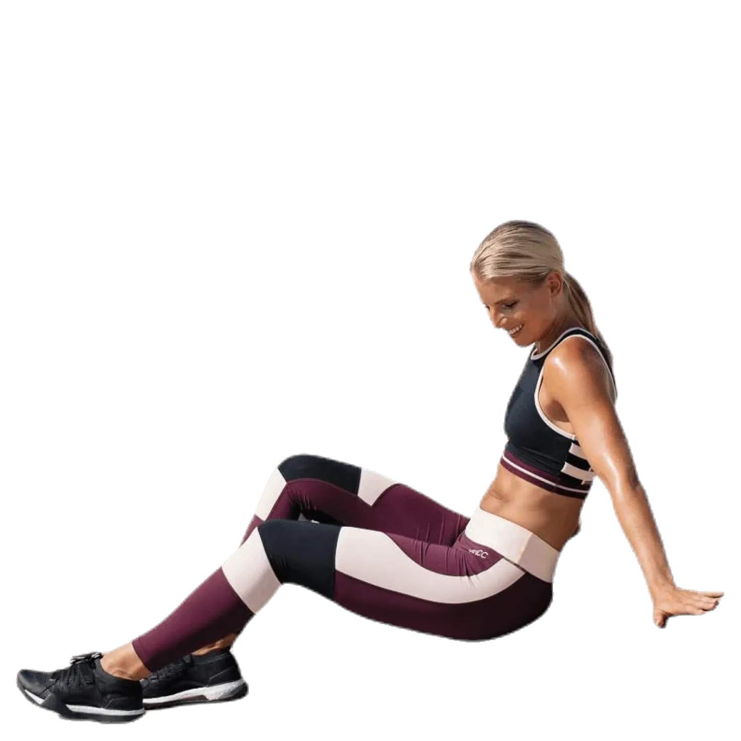 Step Sports Bra Pink/White/Black