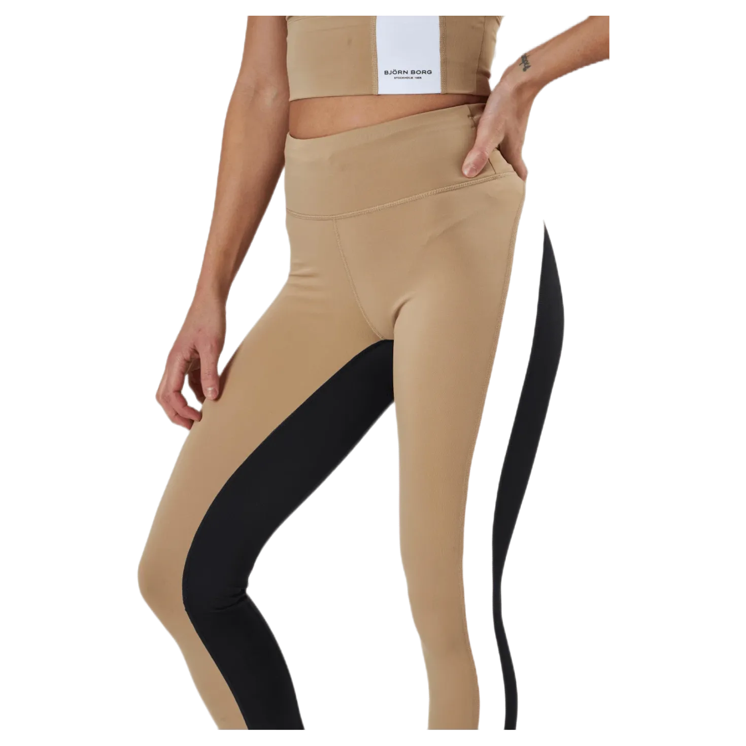 Sthlm High Waist Tight Beige