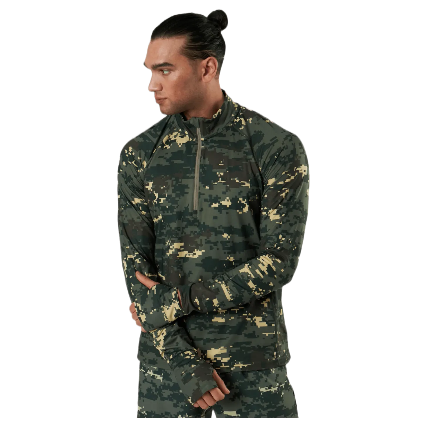 Sthlm Midlayer Half Zip Green