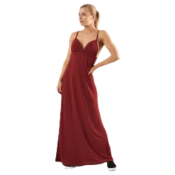 Strap Ankle Dress Red