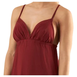 Strap Ankle Dress Red