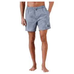 Stripe Leisure 16" Watershort Blue/White