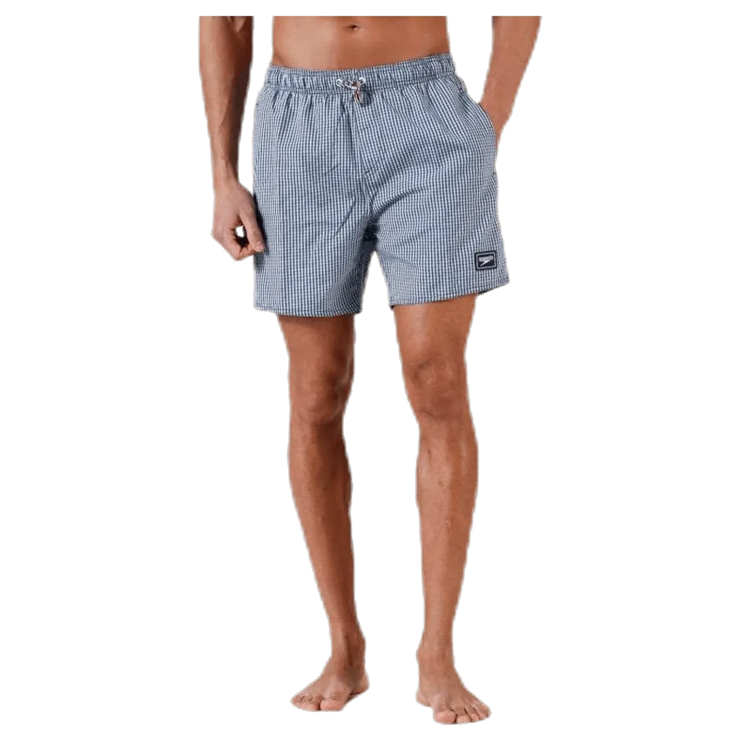 Stripe Leisure 16" Watershort Blue/White