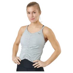 Studio Foundation Ruched Tank Light Gray Heather