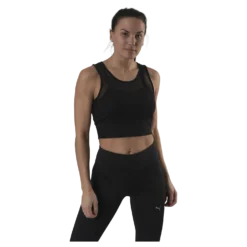 Studio Layered Crop Top Black