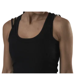 Studio Rib Tank Black