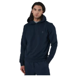 Studio Sweat Hood Ltn Blue