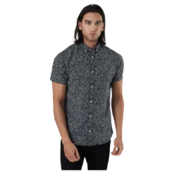 Summer Print Shirt S/s Svart