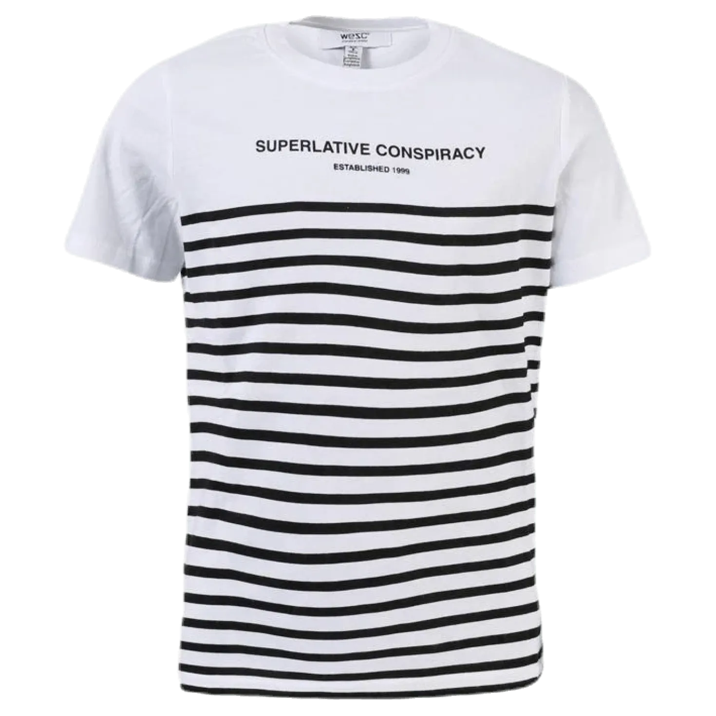 Superlative Conspiracy Stripe Youth White/Black