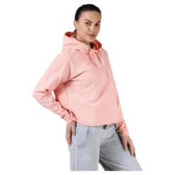 Sweat Hood, Logo Biba Pink