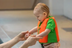 Swim Vest Orange/Lime