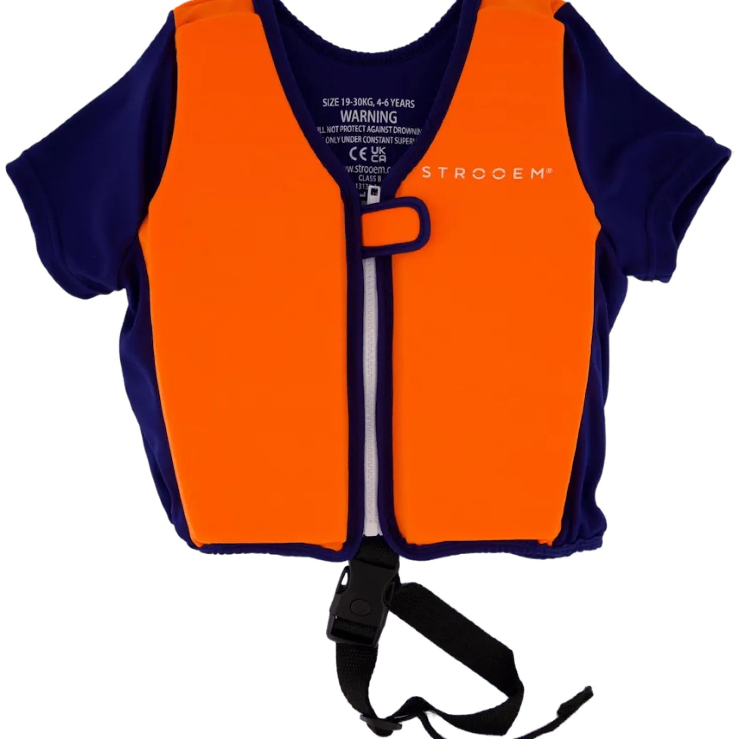 Swim Vest Orange/Navy