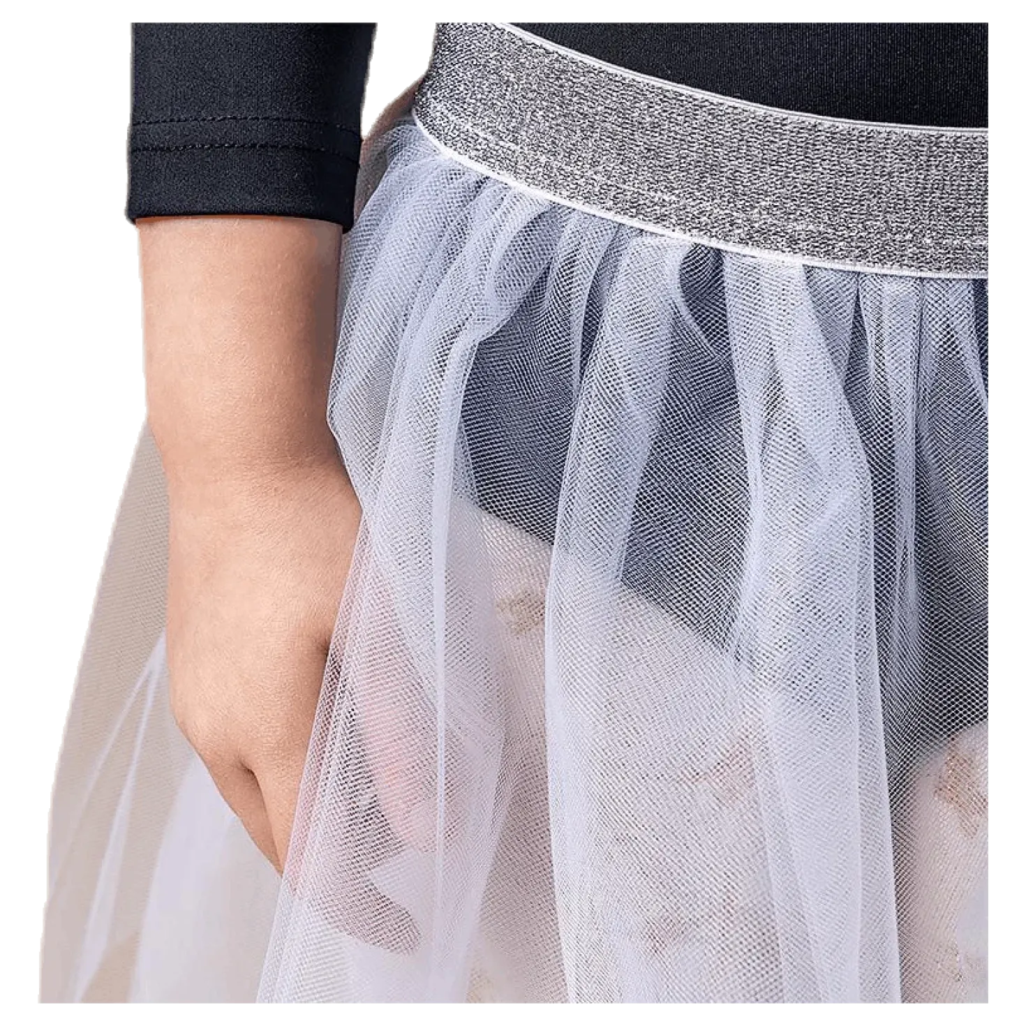 Symone Dance Skirt White