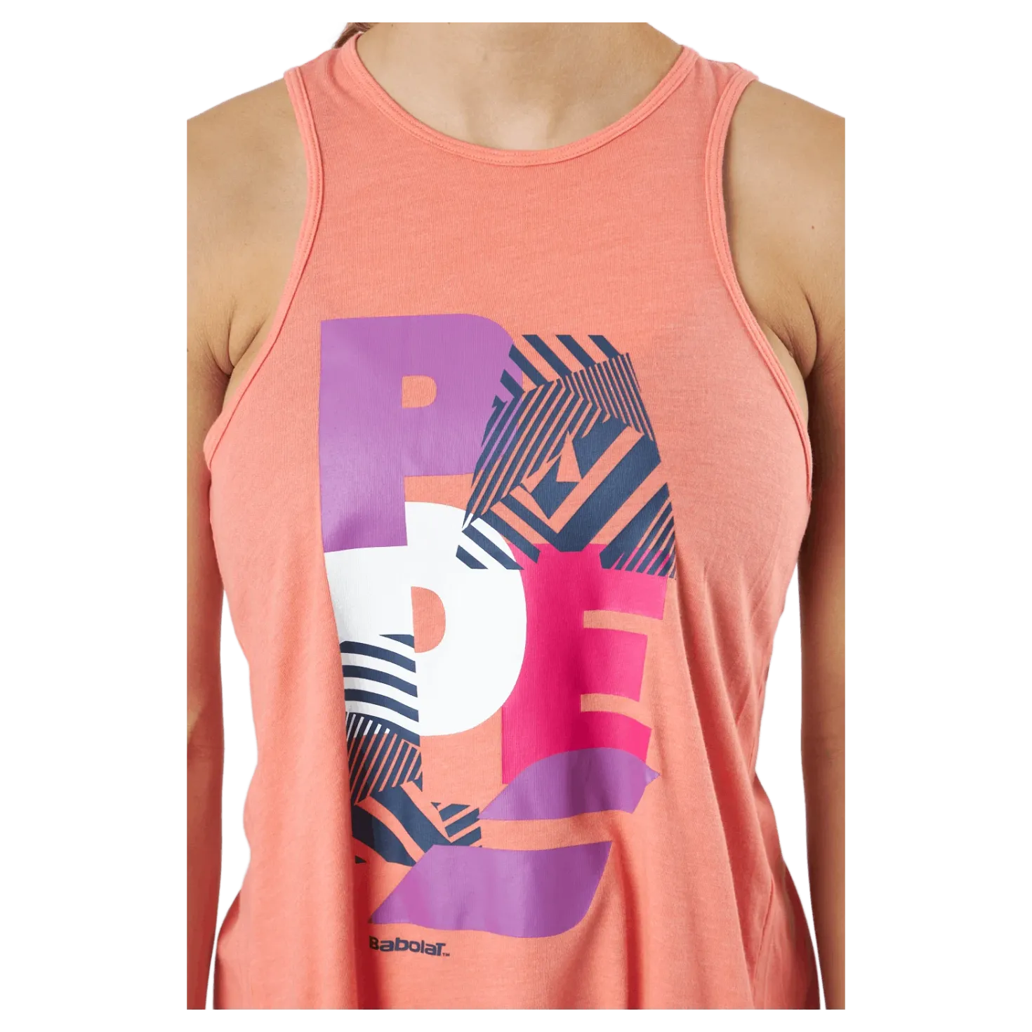 Tank Padel Cotton Women Coral
