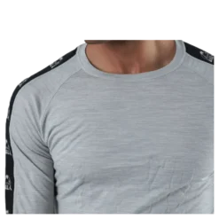 Tape Merino Wool Crew Grey