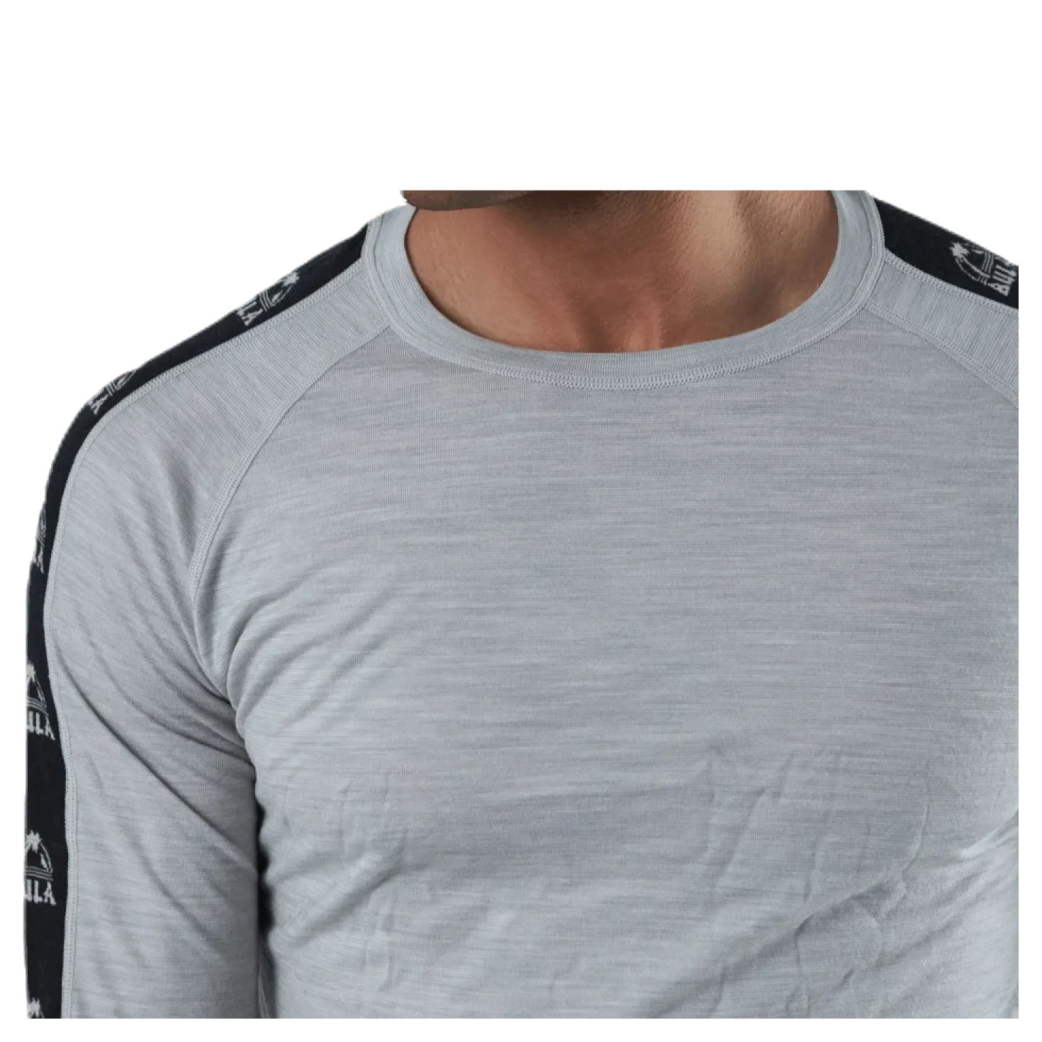 Tape Merino Wool Crew Grey