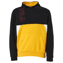 Teens Boys Lupo Blocked Hoody Black-saffron-bright White