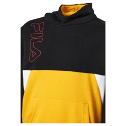 Teens Boys Lupo Blocked Hoody Black-saffron-bright White