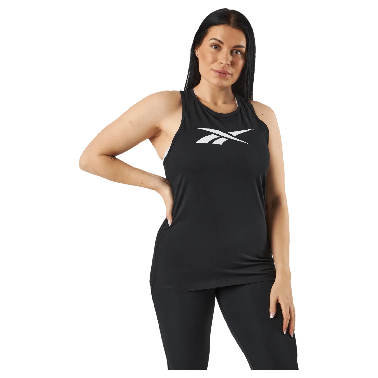 TE Graphic Vector Tank Black